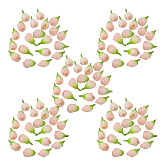ZPAQI 100 Sturdy Silk Artificial Flower Buds for Office and Event Decorations