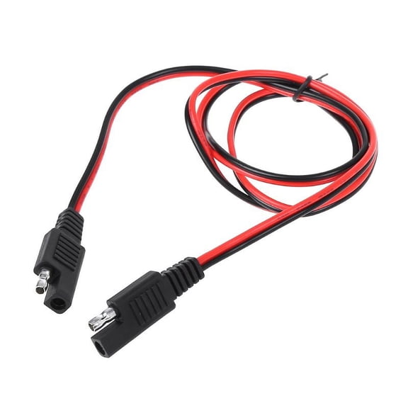 ZPAQI 100cm SAE to Male & Female Adapter Cable with SAE Conector for RV Panel Solar