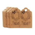thumbnail image 1 of ZPAQI 100x/Set Christmas Gift Tags Cute Print Hanging Tag Labels DIY Kraft Paper Tags, 1 of 21