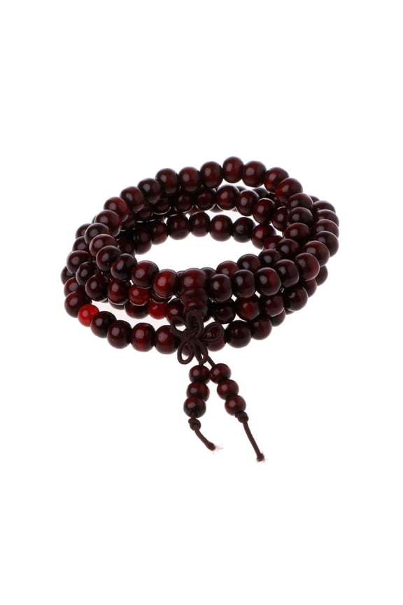 108 Wood Beads Religious Bracelets Natural-Sandalwood 8mm Beads Buddha Bracelets