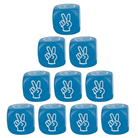ZPAQI 10Pcs Guessing Dices Party Game Dices Set 20mm Party Game Dices for Board Game