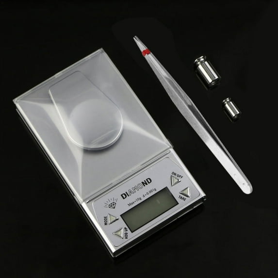 ZPAQI 10g/0.001g Milligram Precision Digital Jewelry Scale Weight Balance Gram