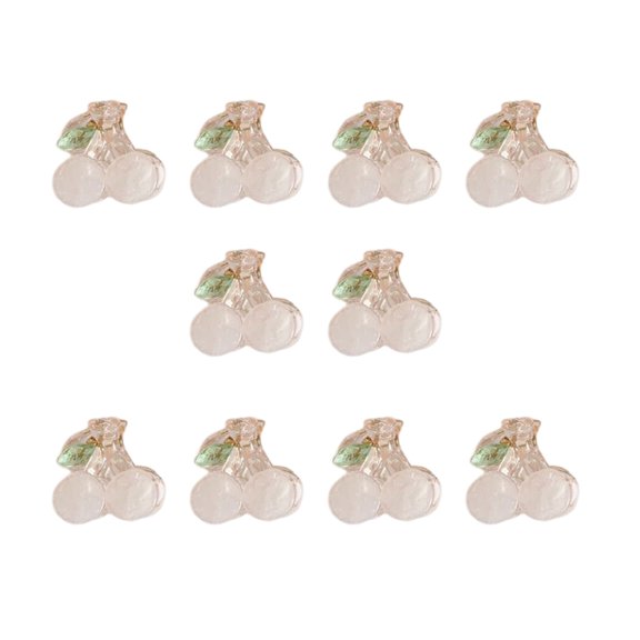ZPAQI 10pcs Cherry Hair Claw Clip Hair Accessories for Kids and Women Hairstyles