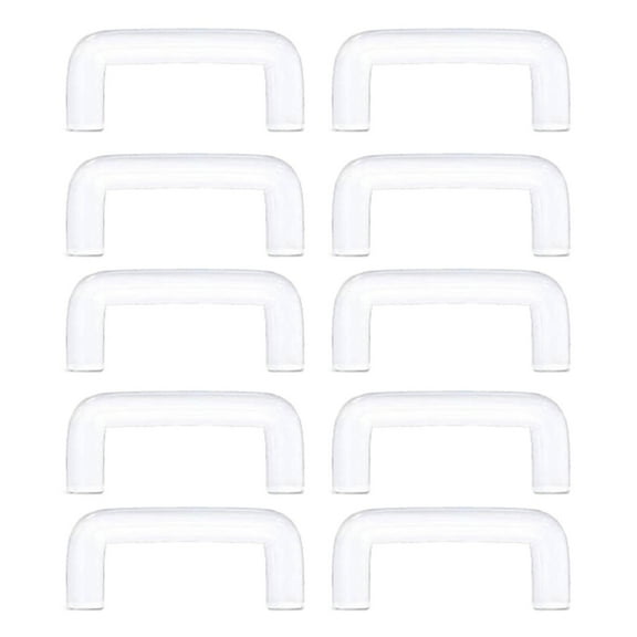 ZPAQI 10pcs Clear Septum Piercings Hider Flexible Acrylic Nose Studs Ring Retainer