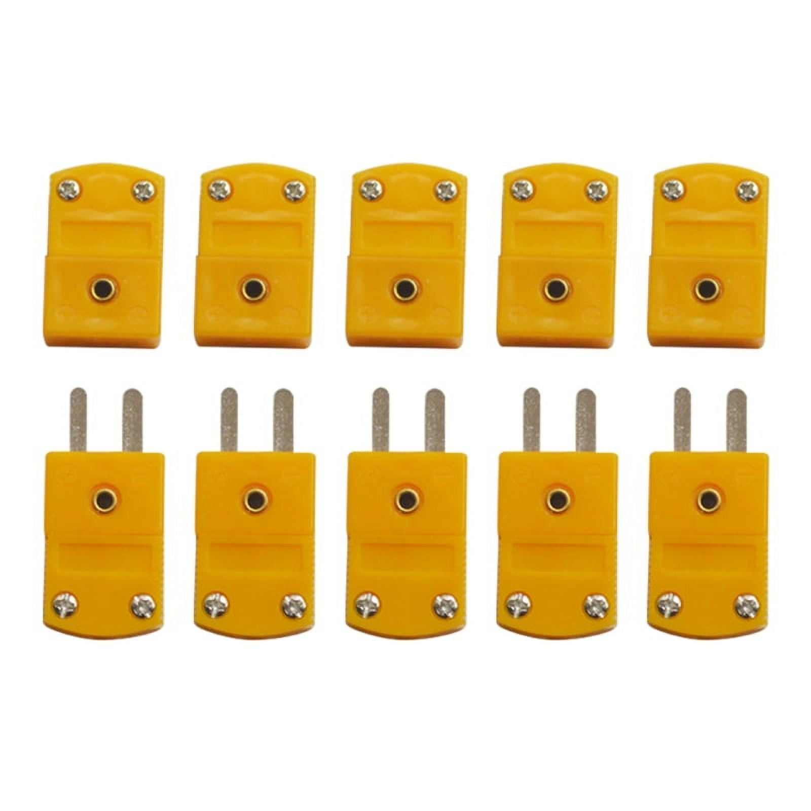 ZPAQI 10pcs Mini KType Thermocouple Wire Connector Plug Socket