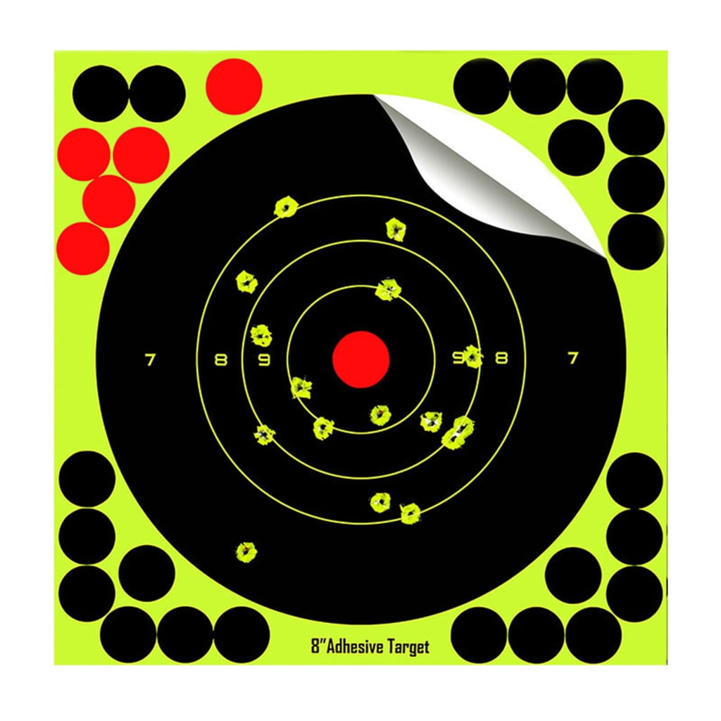 ZPAQI 10pcs Self Adhesive Splatter Paper Targets Bright Fluorescent ...