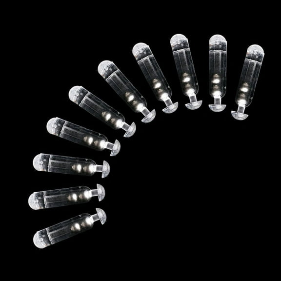 ZPAQI 10pcs Worm Jig Fishing Lure Baits Rattles Insert Tube Rattles Shake Attract Fly