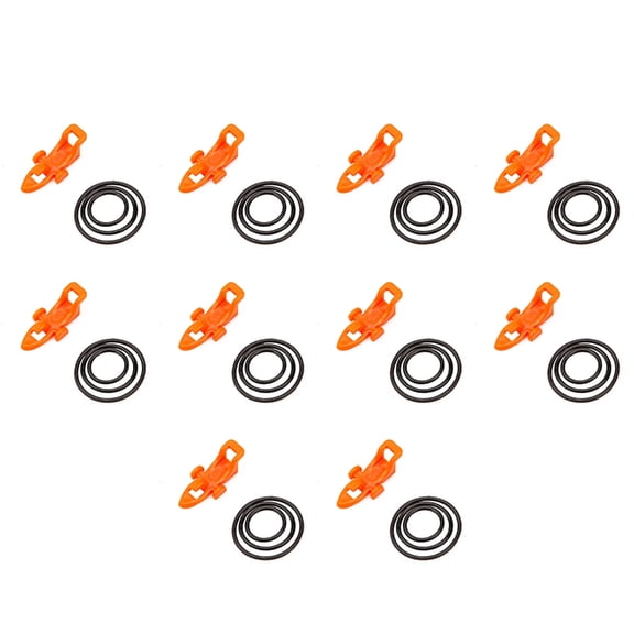 ZPAQI 10x Fishing Rod Hook Keeper for w/ 3 Sizes Elastic Rings Lure Bait Holder Adjust