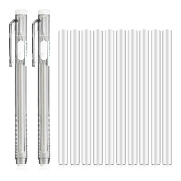 ZPAQI 12 Pieces Retractable Mechanical Erasers Clicks Stick Erasers Pencil Erasers