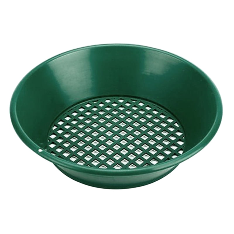 ZPAQI 14Inch Sand Sifting Sieves for Sand Gold Sieve Tray Gold Washing Net Basin