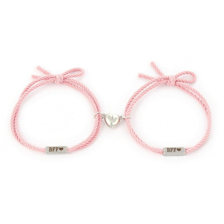 ZPAQI Pieces Friendship Bracelet Matching Heart Wristband for