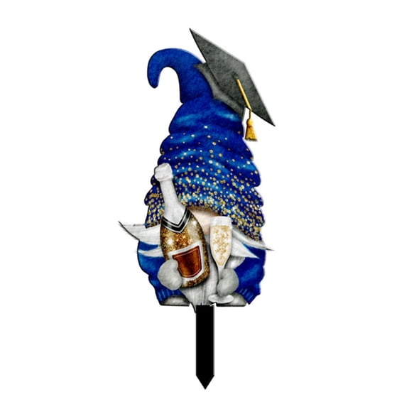 ZPAQI 2023 Acrylic Graduation Gnome Sign Garden Garden Holiday Yard Decoration
