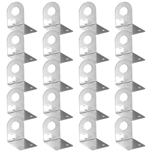 ZPAQI 20Pcs Stainless Steel Faucet Bracket Hanging Plate Faucet Fixing Mount Rack