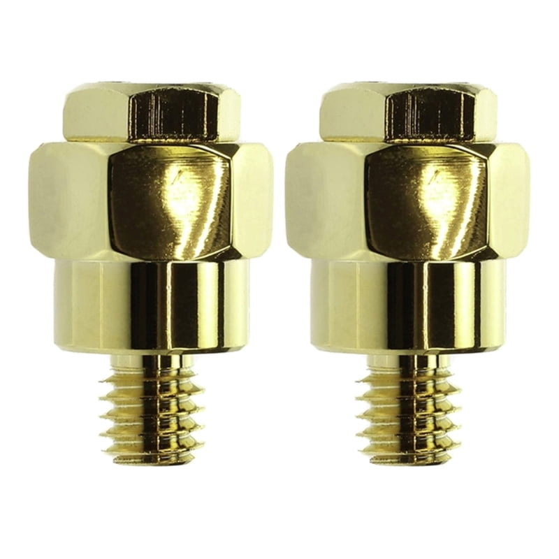 ZPAQI 2Pcs Battery Terminal Adapters Solid Brass Durable Side Post ...