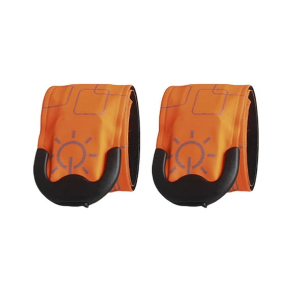 ZPAQI 2Pcs Wearable Running Arm Belt Glow Wristband LED Light Bracelet Light Bands