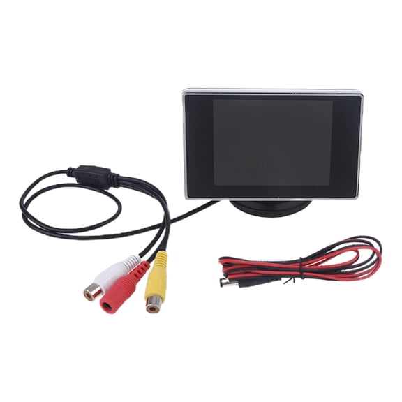 ZPAQI 3.5" TFT LCD Color Monitor Screen DVD VCD For Car Rear View Backup Camera