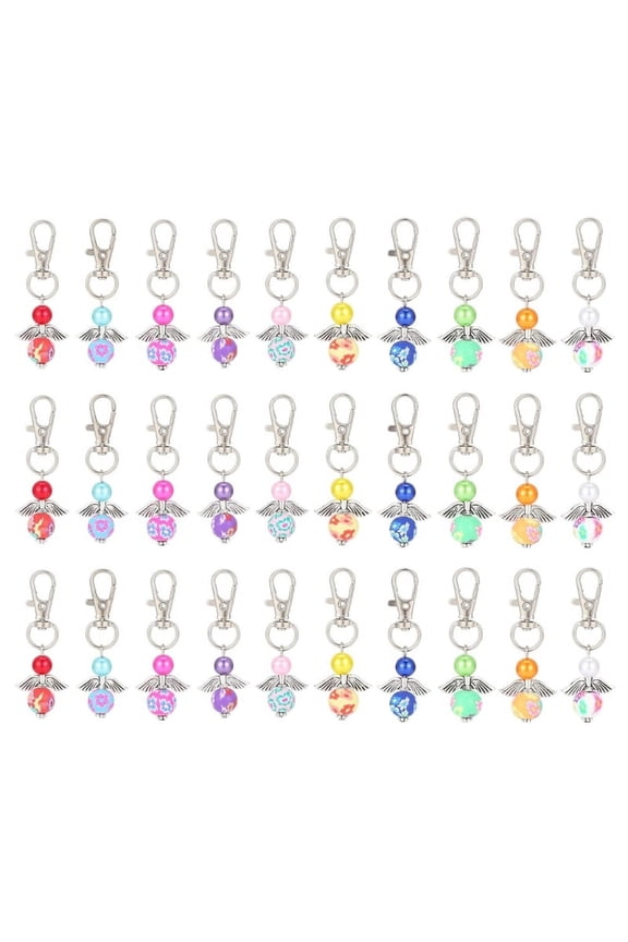 30pcs Angel Keychain Decorative Charm Holiday New Year Present Gift