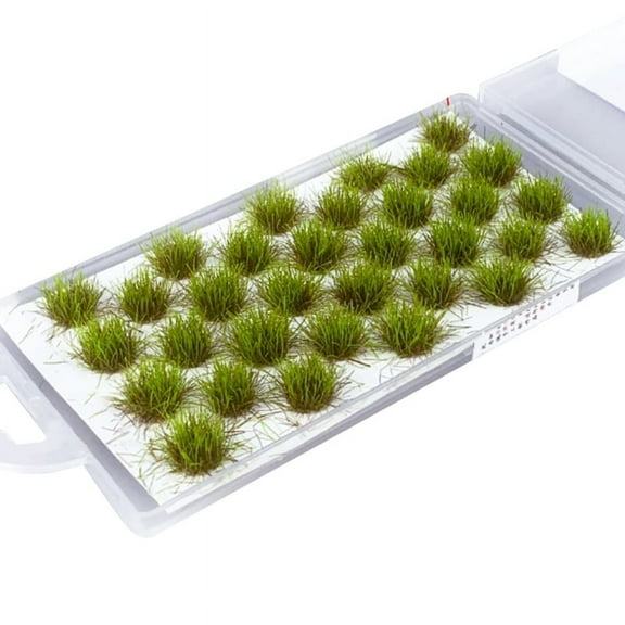 ZPAQI 32Pcs Artificial Grass Tufts Simulation Model Sand Material Flower Grass Tufts