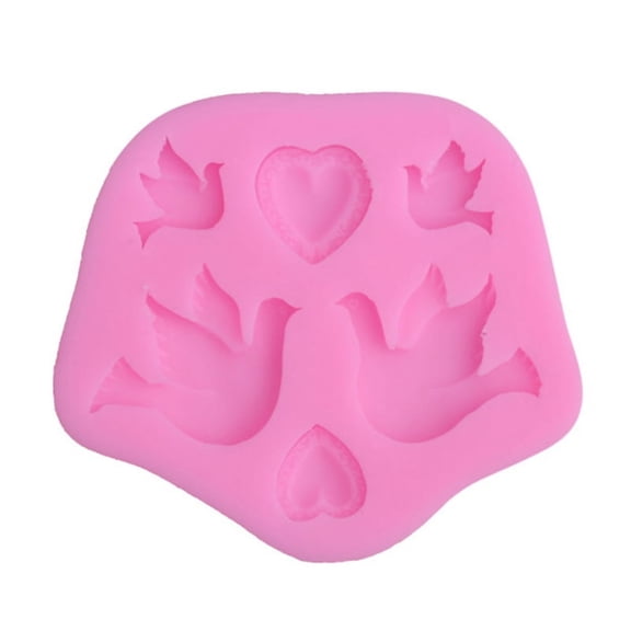 ZPAQI 3D Fondant Cartoon Cute Peace for Dove Chocolate Mold Polymer Craft DIY Molds Ho