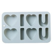 ZPAQI 3D Valentine's Day Love Silicone Mold Non-Stick Chocolate Candy Cupcake Molds Jelly Biscuits Cookies Baking Mould