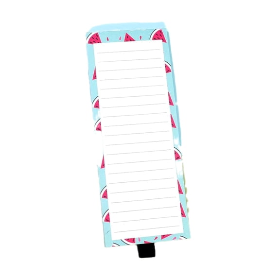 ZPAQI 3x8Inch Magnetic Notepads, Kitchen Fridge Memopad Fruit Print Writing Pad
