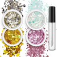 thumbnail image 1 of ZPAQI 4 Box Holographic Nail Glitter Sequins Set Glitters Flakes Sticker Manicure, 1 of 21
