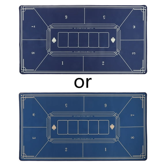 ZPAQI 40x20 In Poker Mat 6 Players Professional Texas Hold’em Poker Table Top Layout