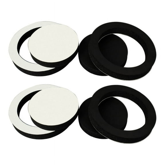 ZPAQI 4Pcs 6.5 inch Car Speaker Ring Bass Door Trim Sound Insulation Cotton Baffle