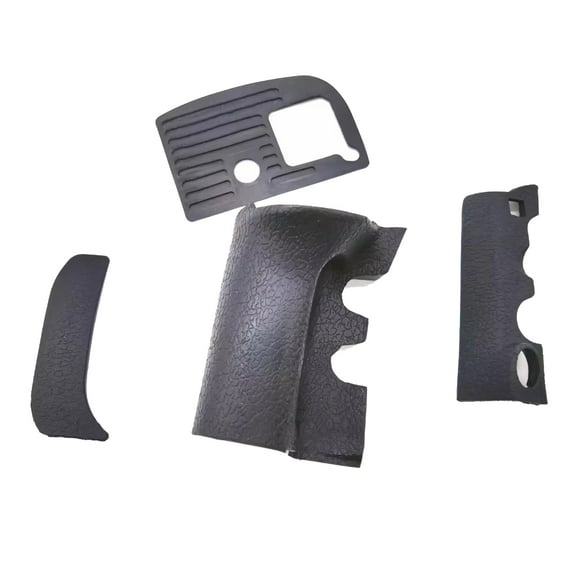 ZPAQI 4Pcs/set Rubber Case for D800 Camera Grip Cover with Self-adhesive Tape