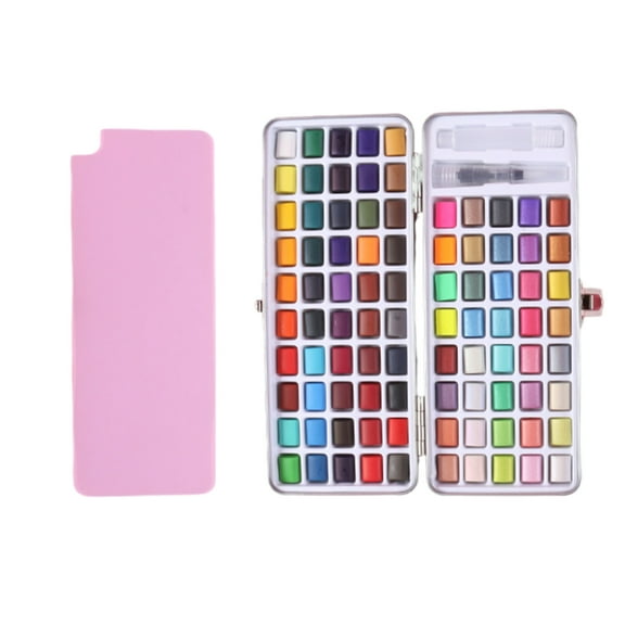ZPAQI 50/72/90/100 Colors Solid Watercolor Paint Set Drawing Supplies for Students