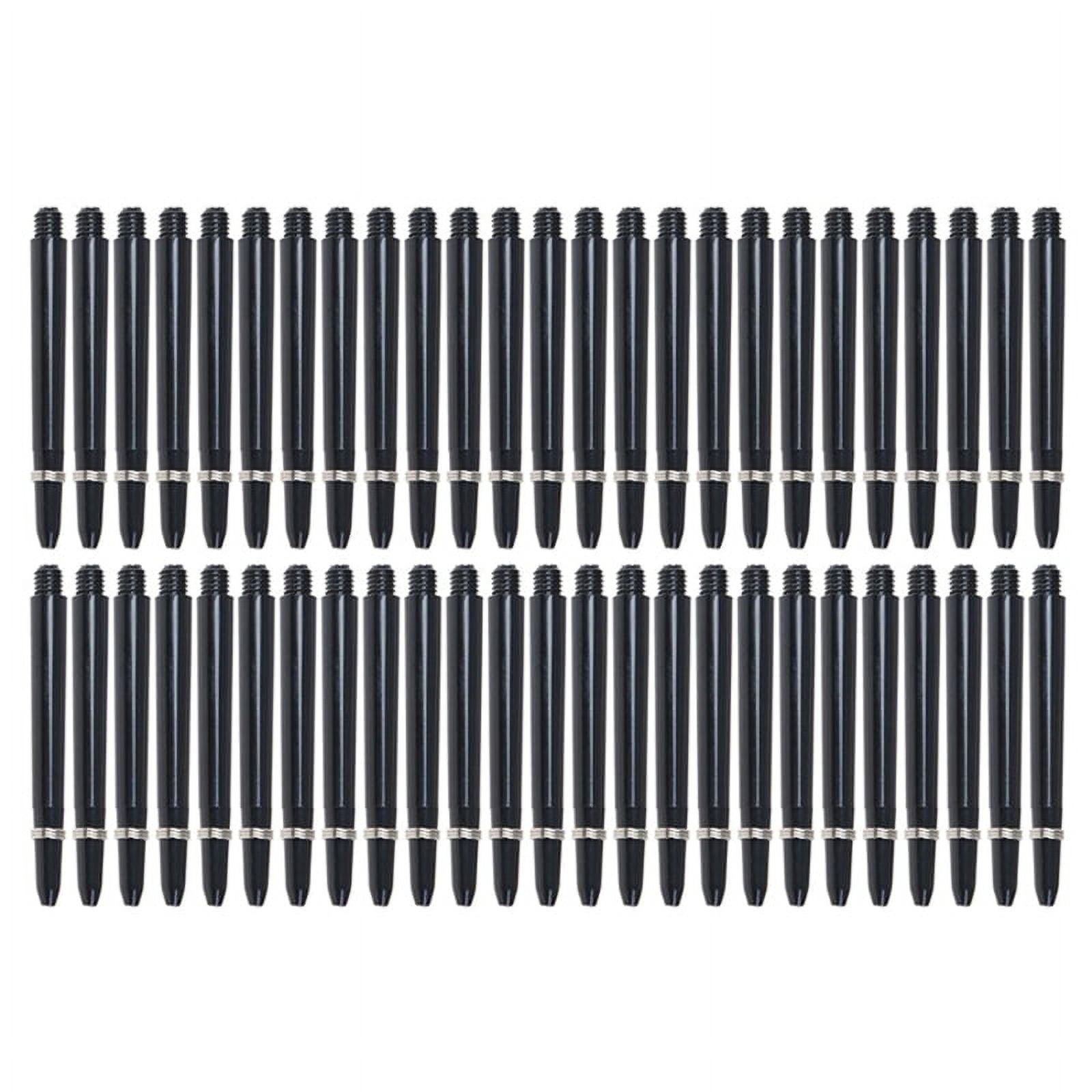 ZPAQI 50Pcs Dart Shafts Nylons Plastic Dart Stem Black Dart Corner ...