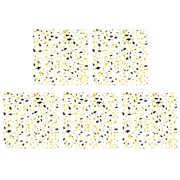 ZPAQI 5pcs 12x12inch Tile Stickers Self Adhesive Wall Stickers Floor Wallpapers Decor