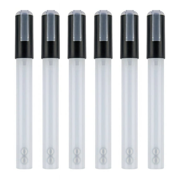 ZPAQI 6 Pieces Refillable Paint Pens Blank Paint Marker Empty Acrylic Paint Markers