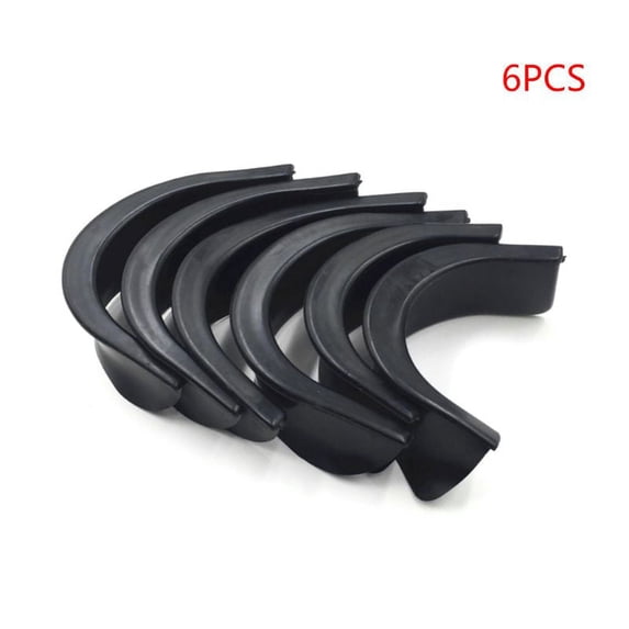 ZPAQI 6Pcs/Set Pool Table Billiard Pocket Hole Black Rubber Liners 4 Corner 2 Side Corner Lining Snooker Replacement Accessories for Bar Home