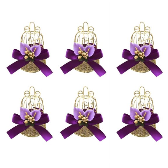 ZPAQI 6pcs Delicate Candy Box with Elegant Decoration Gold Storage Gift Boxes