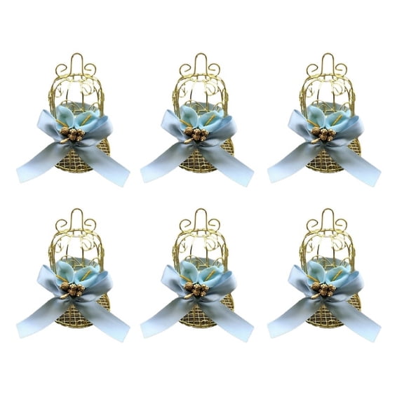 ZPAQI 6pcs Delicate Candy Box with Elegant Decoration Gold Storage Gift Boxes