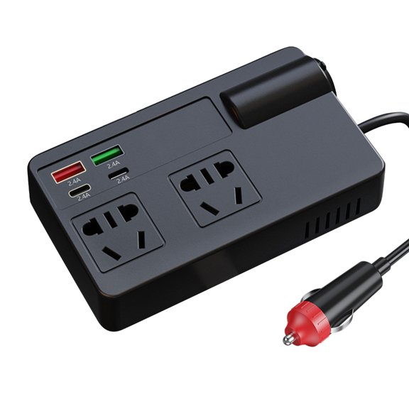 ZPAQI Adapter Outlet for Road Trip Vehicle Essential DC12V-24V to 220V Car Adapter