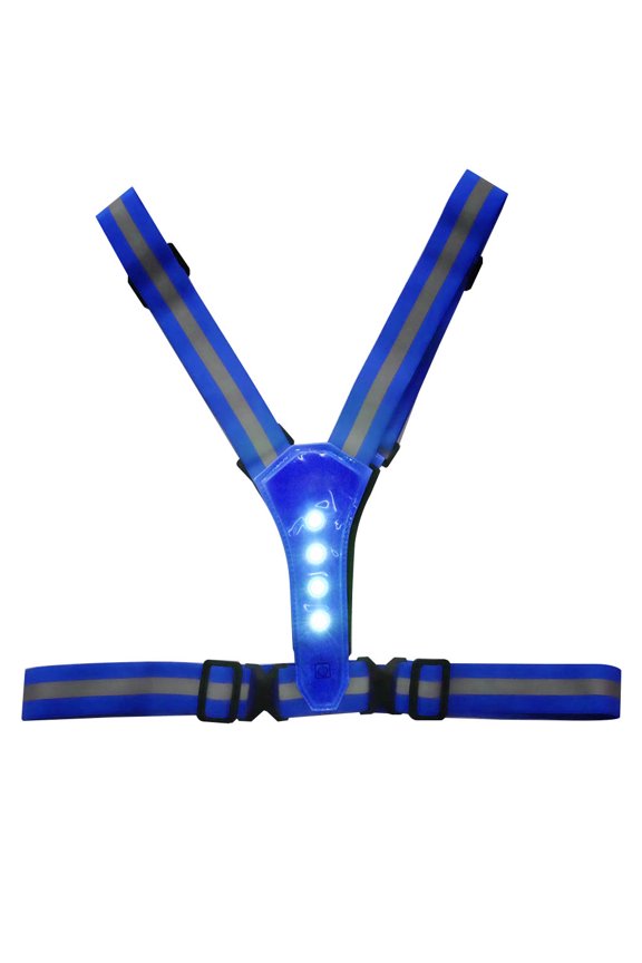 Adjustable Motorcycle Safety Running High Visibility Reflective Vest Strap Belt