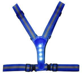 ZPAQI Adjustable Motorcycle Safety Running High Visibility Reflective Vest Strap Belt