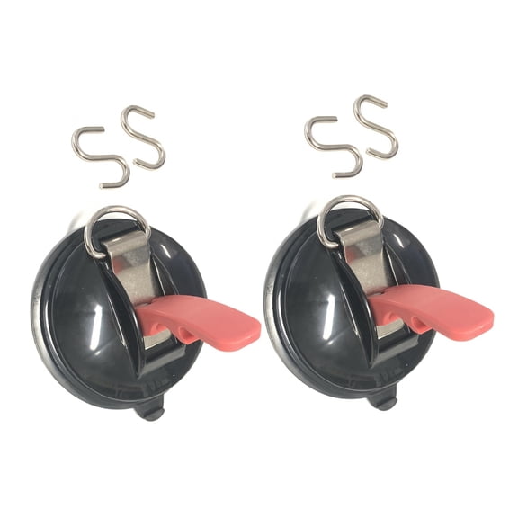 ZPAQI Adjustable Vacuum Suction Cup Hook for Various Surfaces Campers Road Trips 2pcs