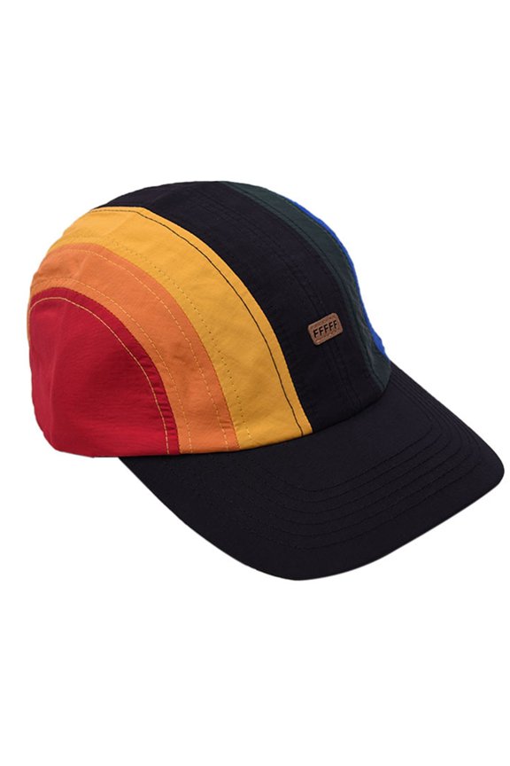 Adult Baseball Cap Rainbow Stripes Outdoor Cotton Adjustable Trucker Dad Hat
