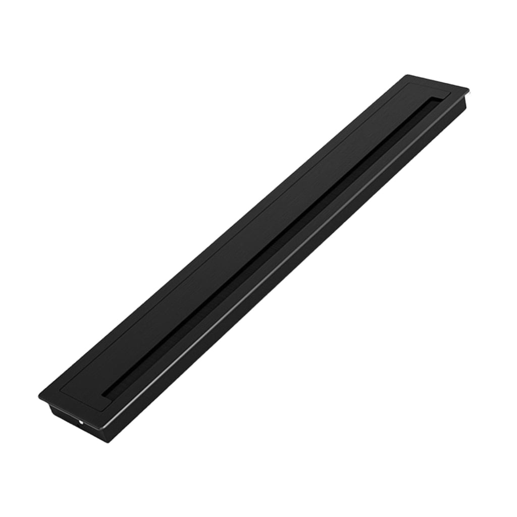 ZPAQI Aluminum Desk Wire Hole Cover with Brush Cable Grommet for Cable Organization