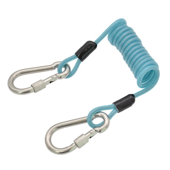 ZPAQI AntiLost Lanyard Coiled Rope with Clip and Quickly Release Underwaters