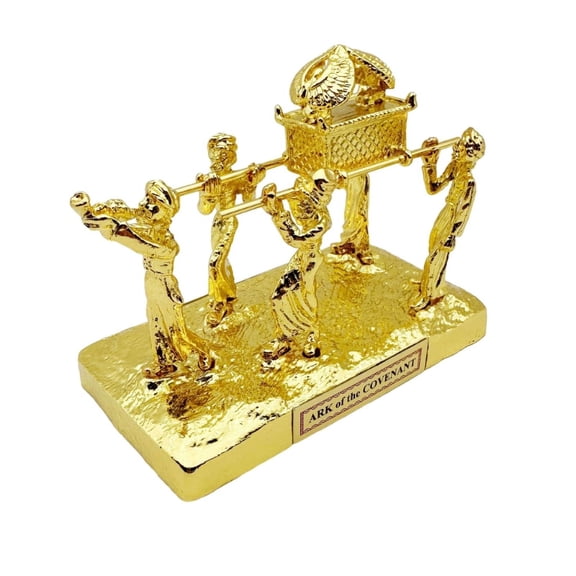 ZPAQI Ark of the Covenant With Commandment Aaron Rod and Mannas Resin Sculpture