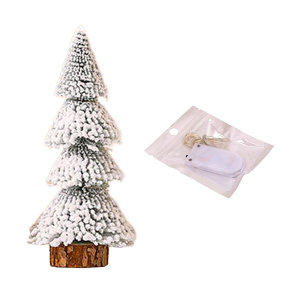 ZPAQI Artificial Miniature Christmas Tree with Led Light Lamp Children Girl Boys