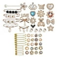 thumbnail image 1 of ZPAQI Artificial Pearls Rhinestones Charm for Socks Shoes Sweater Shawl Brooch Pin, 1 of 12