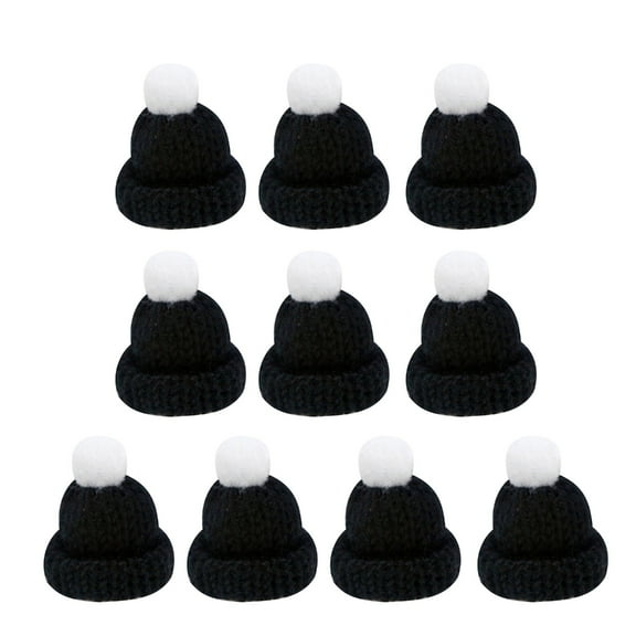ZPAQI Assortment of 10 Mini Knitted Hats Clothing Decorative Crafts Supplies