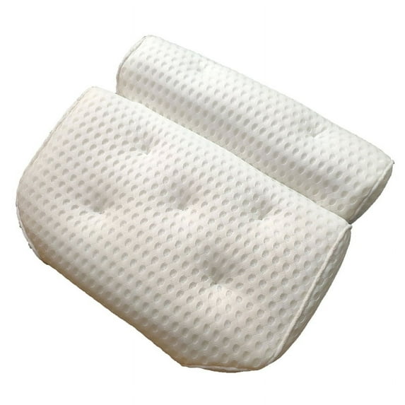 ZPAQI Bath Pillow 4D Air Mesh Luxury Spa Bathtub for Head Neck Rest Back Shoulder Support with 7 Non-Slip Suction Cup Hot Tub Cushion with Hook