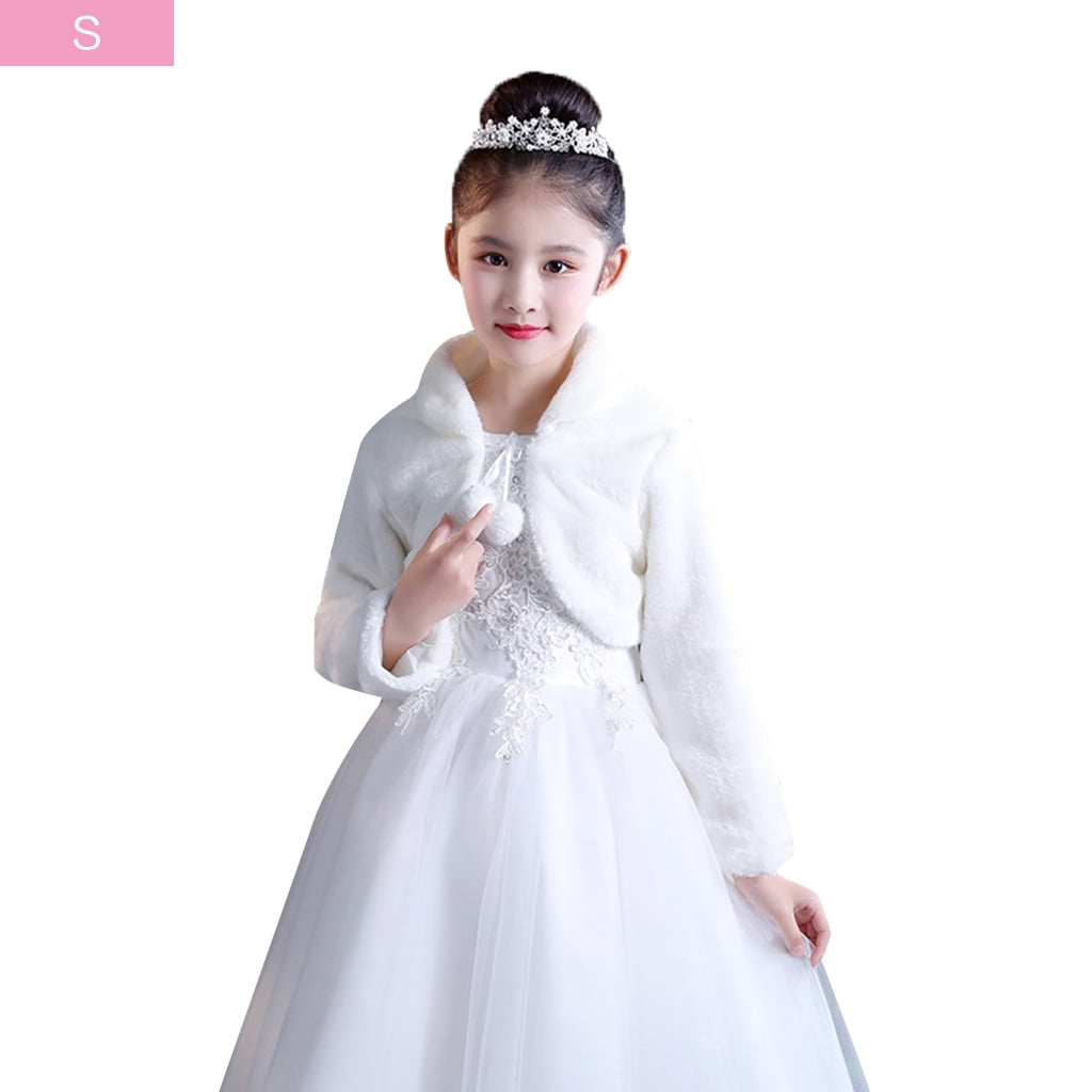 Faux fur wrap store for flower girl