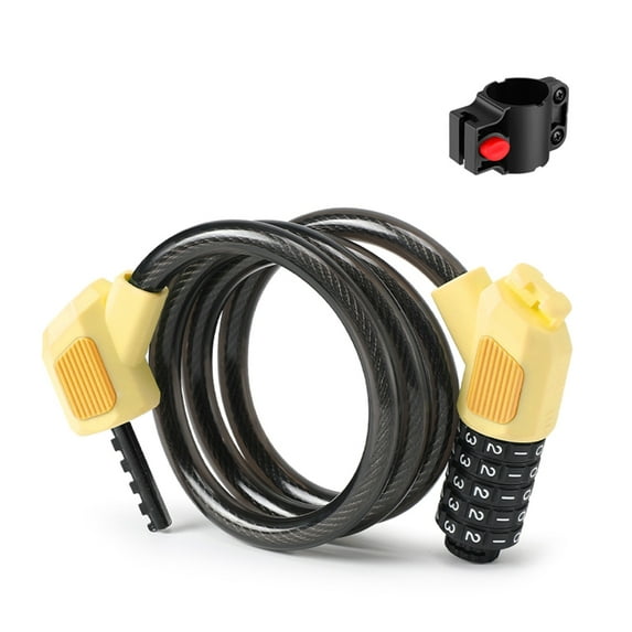ZPAQI Bike Code Lock Small Security Lock for Mountain Bicycles, 5Digits Lock Cable